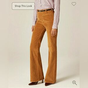 NWT J.Crew Vintage flare pant in corduroy 28 Vintage Amber CN731